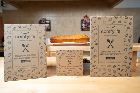 Comfylife 300Pcs Patty Paper - 6x6in No Curl, No Tear, No Burn Baking Paper for Baking or Lining