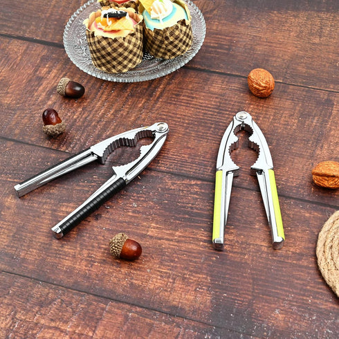 8 Pieces Nut Crackers Heavy Duty Walnut Cracker with Non-Slip Handle Walnut Cracker for All Nuts with Forks Nutcracker
