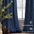 63 Inches 52x63 2 Set Navy Blue Velvet Curtains Long for Bedroom Nursery Room Darkening Thermal Insulating Window Satin