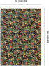Kitchen Dish Towels, 100% Natural Cotton Mexican Fiesta Talavera Floral Prints, Set of 3 Multi-Color Dishcloths
