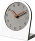 Wooden Silent Non-Ticking Battery Operated Clock - Decorative Small Mini Analog for Home and Office (White)