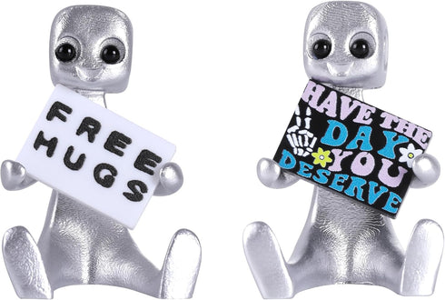 Xuanpax Adorable Tiny Desk Robot Have The Day You Deserve Resin Art Toy
