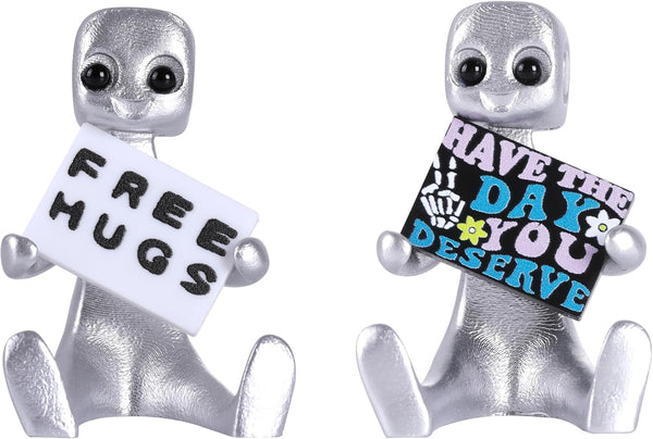 Xuanpax Adorable Tiny Desk Robot Have The Day You Deserve Resin Art Toy