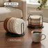 Set 8 4 Inch Lazebox Coasters of for Drinks, Large Coasters for Coffee Table, Tabletop Protection for Hot & Cold