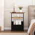 3 Yusong Narrow Side Table for Small Spaces, Skinny End Table with Storage Basket, Tier Slim Sofa Couch Bedside Table