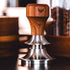54mm Espresso Tamper for Breville Espresso Machines V2, Rosewood KNODOS Auto Leveling Double Spring Loaded Design