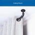 Sun Zero SN47073 Bronn Industrial Pipe Blackout Wrap Around Curtain Rod, 36-66" Adjustable Length