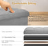 43L 300lbs, 17x13x13in, Storage Ottoman with Extra Thick Foam Padded Seat, Foldable Foot Rest Stool with Linen Fabric