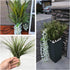 16 Artificial Plants Fake Wheat Grass Tall Shrubs, Faux Greenery Plastic Leaves Plant Indoor Green Decoration Home