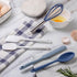 Cook with Color MINI Silicone Cooking Utensils, 5 Pc MINI Kitchen Utensil Set, Easy to Clean Silicone Kitchen Utensils, Cooking Utensils for Nonstick Cookware, Kitchen Gadgets Set (Navy Collection) by COOK WITH COLOR
