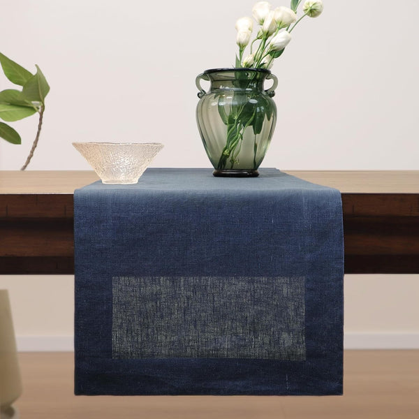 Linen Table Runner 36 Inches Long, 100% Natural Table Runners Small Runner