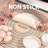 Non Slip Silicone Pastry Mat Large with Measurements for Dough Rolling, Cookies, Bread, 16" x 24", Gray
