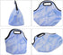 CM Soft Neoprene Tote Picnic Bag Lunch Container Organizer for Outdoor Travel (Blue Marble Pattern)