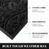 Yimobra Sturdy Door Mat, Heavy Duty Welcome Mats for Home Entrance, Weather Resistant Easy Clean (Black)