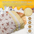 NIKKOUR Bags(2 Pack) 2) Large Linen Beeswax Bread Sourdough Bread Bags Reusable Double-Lock Freezer Baking Container