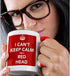 3dRose Two Tone Red Mug, "I Can't Keep Calm I'M A Red Head Red", 11 oz