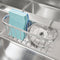 SWTYMIKI Sponge Holder for Kitchen Sink, Movable Kitchen Sink Caddy with Compact