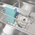 SWTYMIKI Sponge Holder for Kitchen Sink, Movable Kitchen Sink Caddy with Compact
