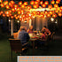 5 Pack Fall Decor Garland with Lights, 50 Ft 100 LED Enlarged Maple Leaves, Waterproof Battery Operated Indoor Outdoor