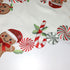 90 inches Gingerbread Table Runner Christmas Runners Embroidered Decorations Candy Cane Long for Kitchen Dinning Coffee