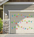 90PCS Christmas Car Refrigerator Decorations, 42 Reflective Bulb Light Shaped Magnets, 48 Magnetic Wires Ornaments Set