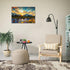 SKASNFAI Grand Teton National Park Wall Art, Sunflower Landscape Canvas Print for Living Room Framed