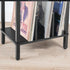 2-Tier 100 Albums, BK05RS01 HOOBRO Small End Table, Record Player Stand Vinyl Record Turntable Stand with Storage up