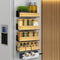 ARIBAGGI 4 Pack Magnetic Spice Rack for Refrigerator Strong Magnetic Shelf for Fridge,