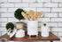 Mud Pie Door Knob Salt Cellar Set, White