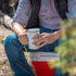 20 Oz Enameled Steel Mug Set of 6, Durable Indoor/Outdoor Use, Reusable & Stackable, Speckled White