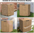 Mrrihand Waterproof Heavy Duty Central Air Conditioner Cover for Outside Units, Brown, Large AC Cover for Winter