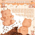 SUMMORO 2 Pcs Brown Sugar Keeper Terracotta Brown Sugar Bear Saver and Softener Disc in Food Storage Container for Food