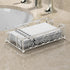 Countertop Silver Guest Towel Holder Tray for Bathroom Napkin Organizer for Disposable Hand Paper Towels, Vanity Napkin