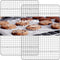 Heavy Duty Stainless Steel Cooling Rack - Oven Safe Wire Rack for Cooking & Baking, Fits Half Sheet Cookie Pan, 2-Pack