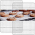 Heavy Duty Stainless Steel Cooling Rack - Oven Safe Wire Rack for Cooking & Baking, Fits Half Sheet Cookie Pan, 2-Pack