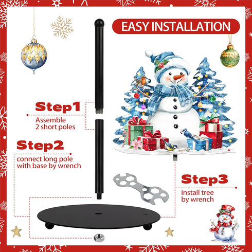 LXXTK Countertop Set 12.2" 7" Snowman Paper Towel Holder Christmas Kitchen and Bathroom Decor Waterproof Metal Paper