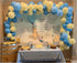 Pastel Balloon Garland Arch Kit with 100 pcs Blue and Yellow Balloons, DIY Decorations for Baby Shower, Wedding,