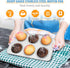 E-far Muffin Pan Set of 2, Stainless Steel 6-Cup Baking Tray, Non-toxic & Healthy, Oven & Dishwasher Safe