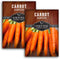 Danvers Carrot Seeds Danvers 126 Half-Long Carrots for Planting, High-Yield Heirloom Variety