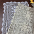 Hetao 16x27 Handmade Cotton Crochet Lace Table Runner - White