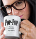 3dRose Pop the man the myth the legend Mug, 11 oz, Black