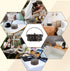 Retro Round Portable Iron Mosquito Coil Holder with Handle, Fireproof Incense Holder for Home Office