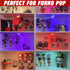 Acrylic Riser, 2 Pcs Clear 3 Tier Display Risers for Cologne, Amiibo, Funko POP Figures, Cupcake, and Cosmetic Holder