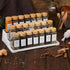 24 4 oz NETANY Pcs Glass Spice Jars with Bamboo Lids, Glass Jars with Minimalist Farmhouse Spice Labels Stickers