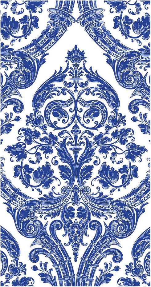 Ideal Home Range 16-Count 3-Ply Paper Guest Towel Napkins, Blue Grandeur
