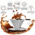 Pour Over Coffee Dripper - Reusable Stainless Steel Drip Cone Coffee Filter with Cup Stand, 1-2 Cup
