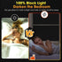 Coavas Blackout Window Film - UV Heat Blocking Privacy Film for Room Darkening, Static Cling, 17.5" W x 78.7" L