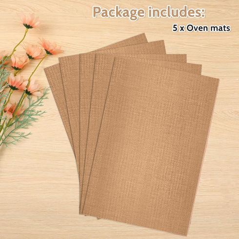 Clay Mat for Sculpting 5 Pack, Non-Skid Nonstick Heat-Resistant Polymer Craft Mat, 11.8 x 7.9 Inches