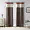 Madison Park Serene Embroidered Light Filtering Curtain Rod Pocket/Back Tab Single Panel Drape, 50x84, Spice