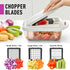 Mueller Pro-Series 10-in-1 Vegetable Chopper, 8 Blade Cutter, Dicer, Egg Slicer, Home Kitchen Gadgets